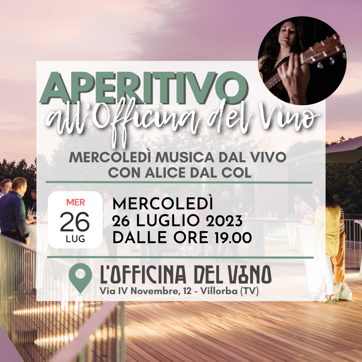 26 LUGLIO MUSICA DAL VIVO