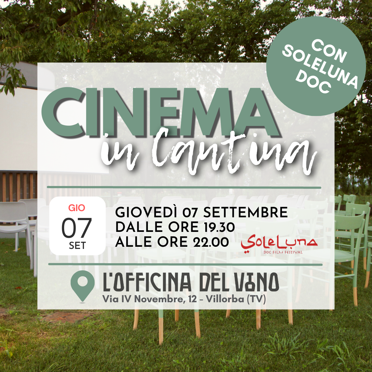 CINEMA IN CANTINA